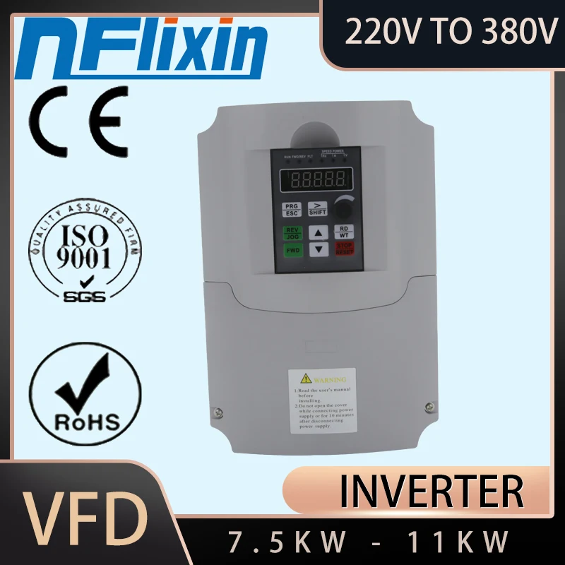 Inversor Conversor de Frequência Variável Conversor de Frequência 220v para 380v Kw11kw Fases Vfd Inversores e Conversores