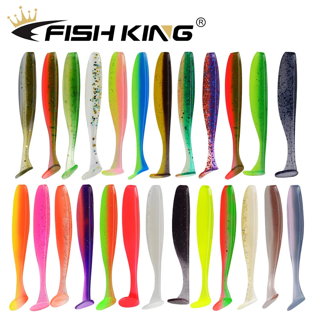 Рыболовная приманка FISH KING Easy Shiner силиконовая мягкая 50 мм 75 100 воблеры для ловли