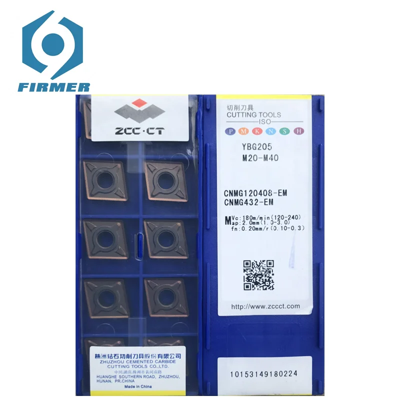 

Original CNC Lathe Blade CNMG120408 CNMG120404-EM YBG205 Carbide Insert Lathe Turning Tool Cutting Tool Lathe Blade