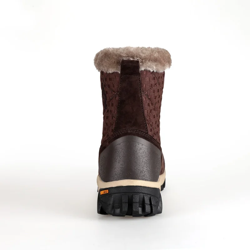 HUMTTO Hiking Shoes Outdoor Sneakers for Women Leather Mountain Trekking Snow Boots Sport Climbing Walking Safety Woman Boots