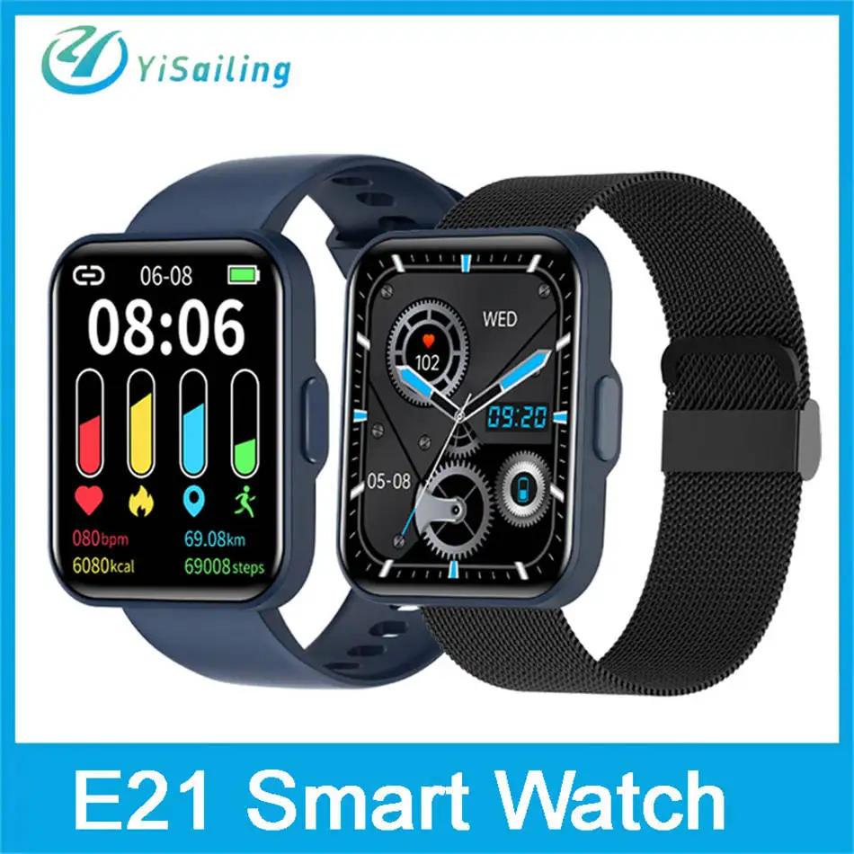 

Смарт-часы E21, 1,69 дюйма, HD, Full-touch