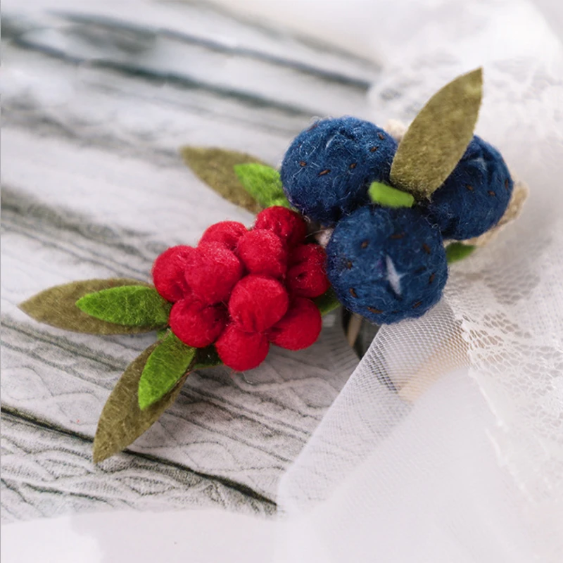 Прекрасный Фрукты шпилька Наборы фетра для рукоделия элегантный фетр фрукты