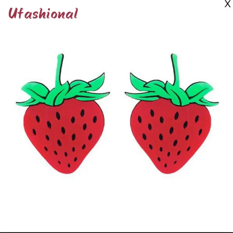 Серьги-подвески женские акриловые геометрической формы длинные висячие