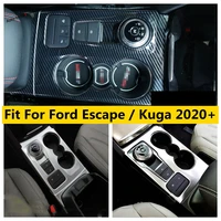 central control stalls gear shift box panel cover trim fit for ford escape kuga 2020 2021 2022 interior refit kit