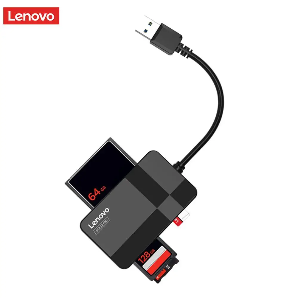 Кардридер Lenovo D302 USB 3 0 5 Гбит/с 4 в 1 |