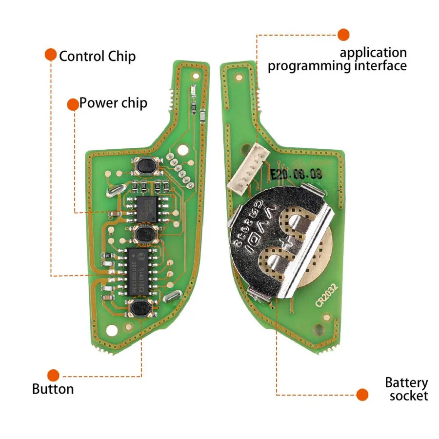 Xhorse XKLKS0EN LEI.KSS стиль (хромирование) для инструмента VVDI Key Tool 5 шт./лот | Автомобили и