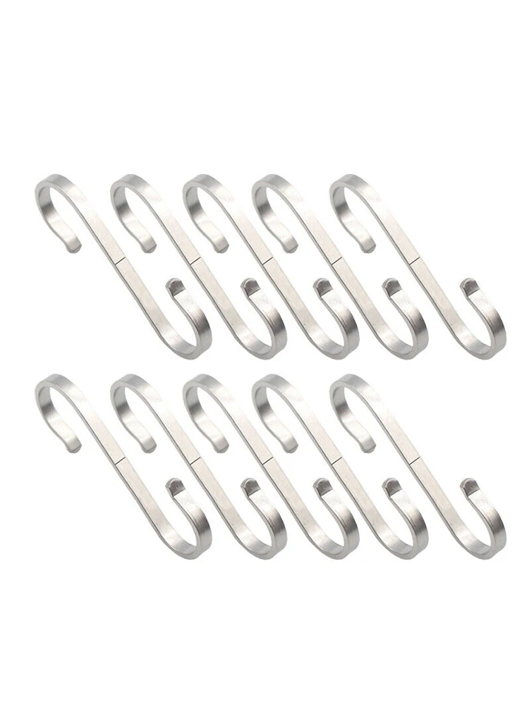 10 шт. s образные крючки кухонные подвесные вешалки держатели для хранения
