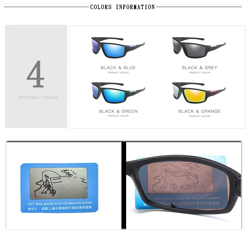 

Fashion Polarized Sunglasses Men Women Brand Design Classic Square Sun Glasses Driver Shades Male Vintage Mirror Glasses UV400