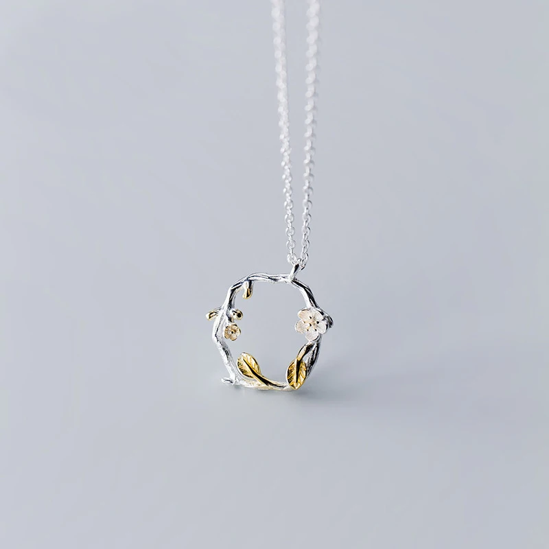 

MloveAcc New Collection 925 Sterling Silver Original Flower Round Pendant for Necklace Women Gift