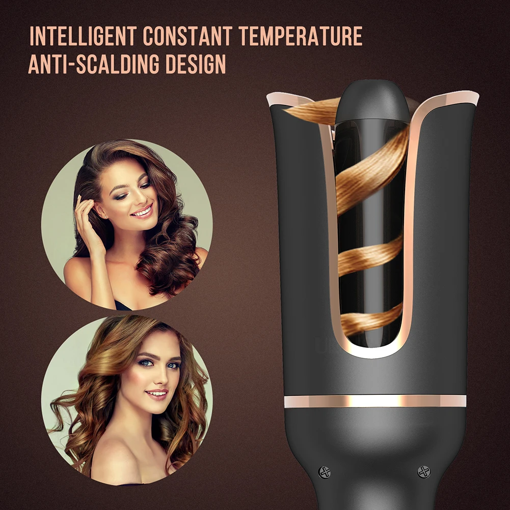 Automatic Hair Curler Rotating Spin N Curls Ceramic Curling Iron Tongs Corrugation Wand Waver Styler Crimper | Красота и здоровье