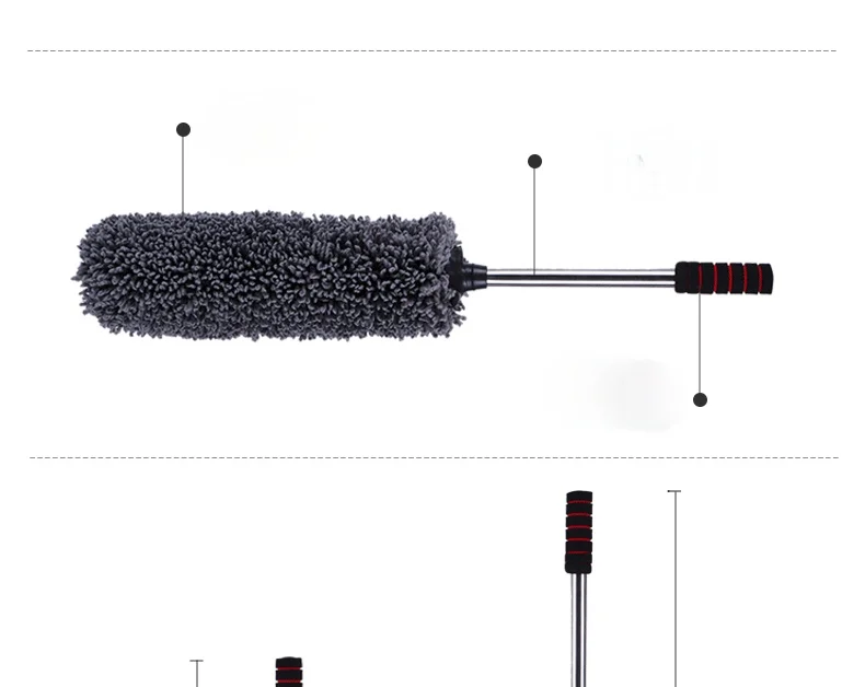 

Retractable Microfiber Car Wax Brush Multifunction Car Duster Removing Cheaner For Furniture Cleaning Tool Car Washer Dust Brush