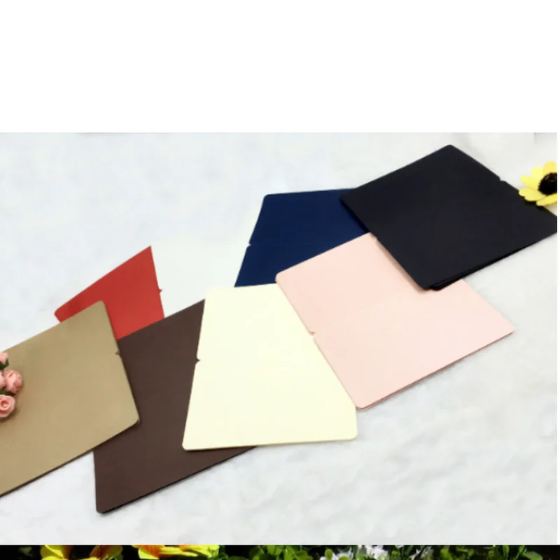 Искусственная кожа 10 дюймов круглые углы пустые половина сложения ручная