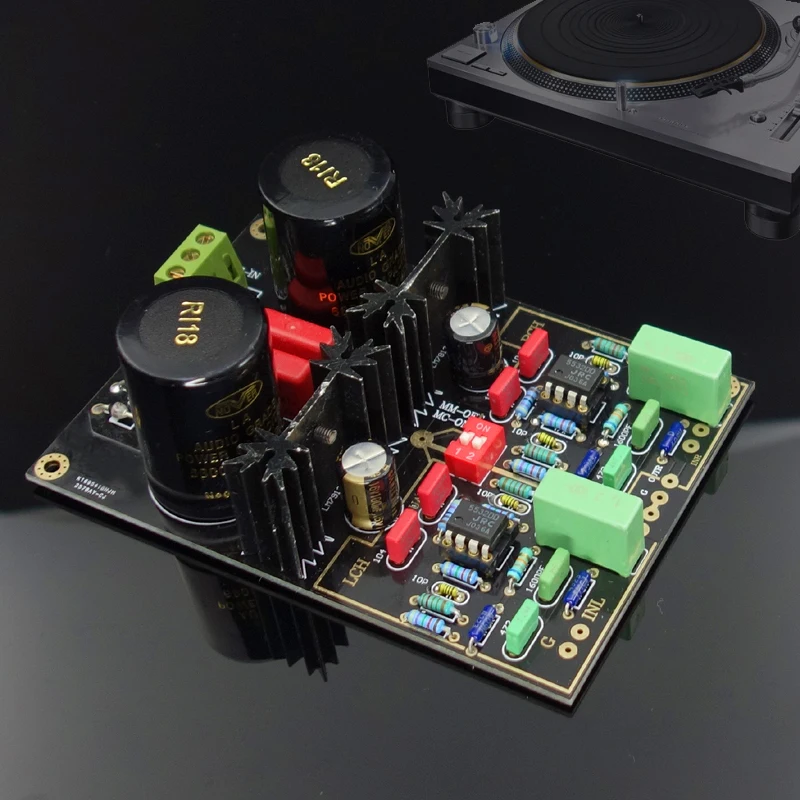 Двойная линия MM MC поворотный усилитель готовая плата Op-amp NE5532 или LME49720NA |