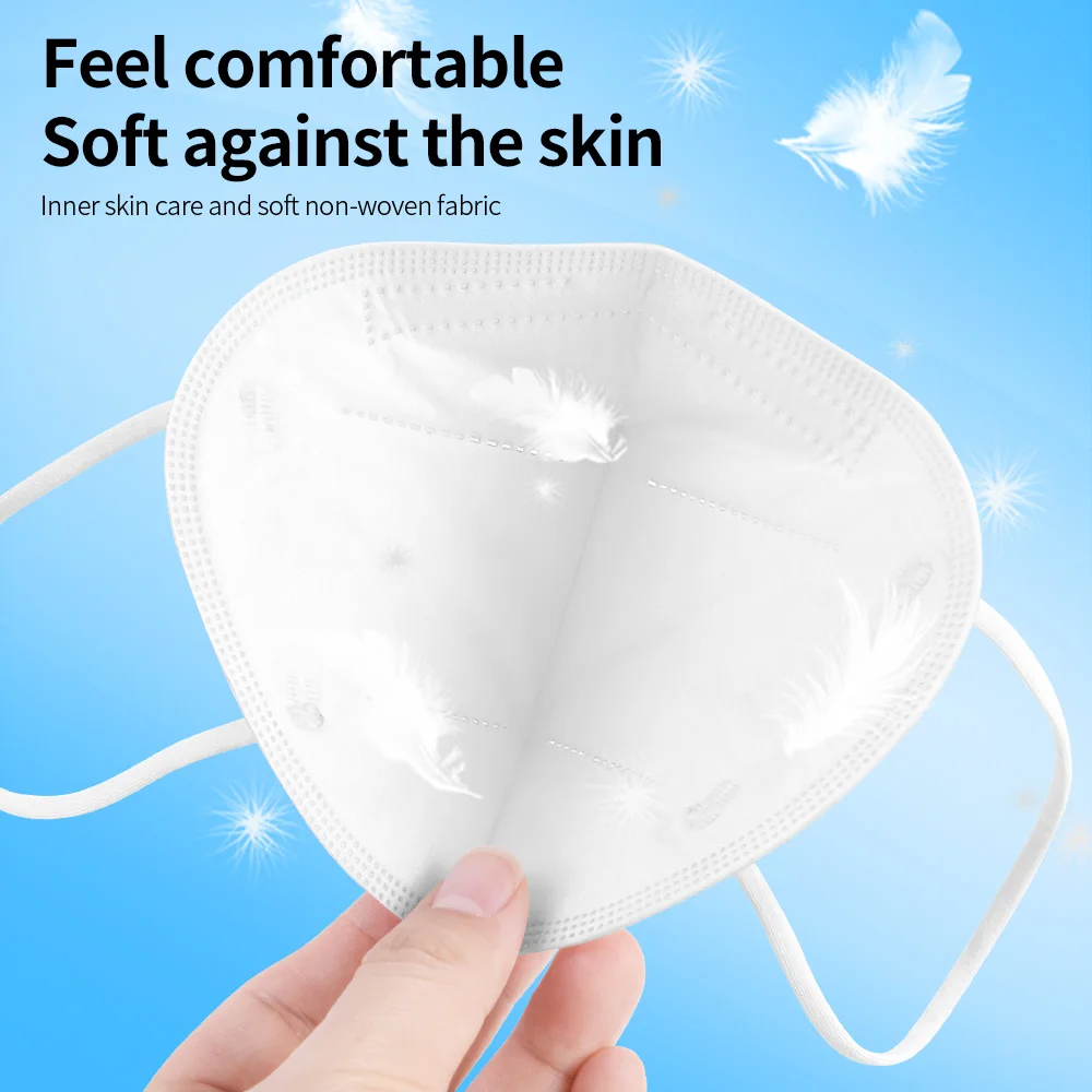 Elough 5 Layers KN95 Mascarillas Certificadas White Resuable FFP2 Masks FFP2Mask CE Approved FPP2 Mask FFP 2 FFP3 | Красота и