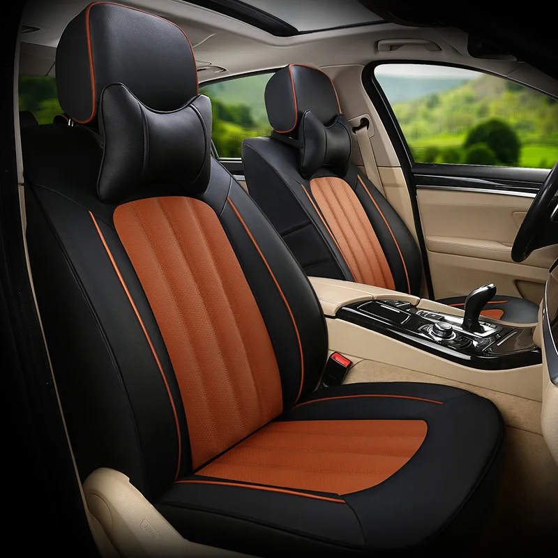 CARTAILOR Cowhide Car Seat Cover Protector Custom Fit for Toyota Corolla Automobiles Covers Cars Leatherette Seats Cushions | Автомобили и