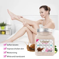 500ml collagen snail body scrub snail exfoliating cleansing moisturizing chicken skin dead skin scrub skin care beauty products