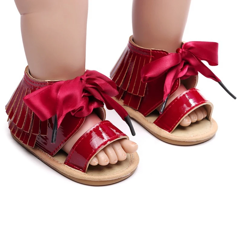 

Baby Girl Summer Soft Sole Shoes Bowknot Sandals Toddler Infant Prewalkers Baby Sandals