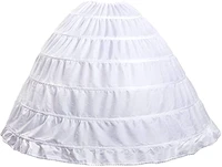 6 hoops hoop skirt crinoline petticoat for wedding dress crinoline underskirt ball gown petticoat for women hoopless