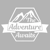the adventure awaits car caravan campervan motorbike laptop vinyl decal sticker