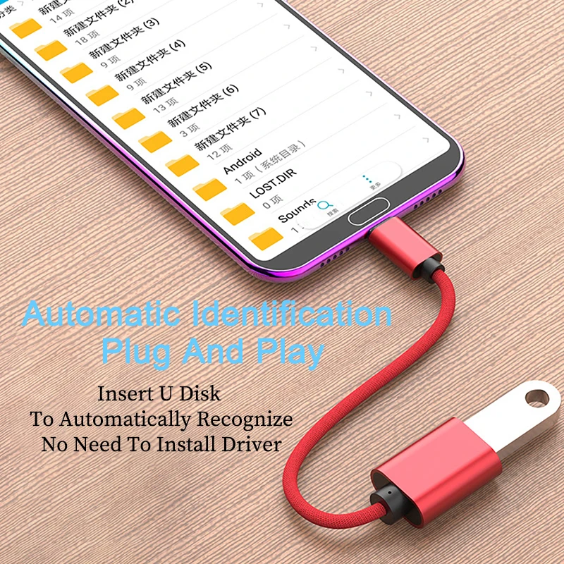 Адаптер OTG Micro USB для Xiaomi Mi 9 Samsung S10 + зарядный преобразователь Android смартфона