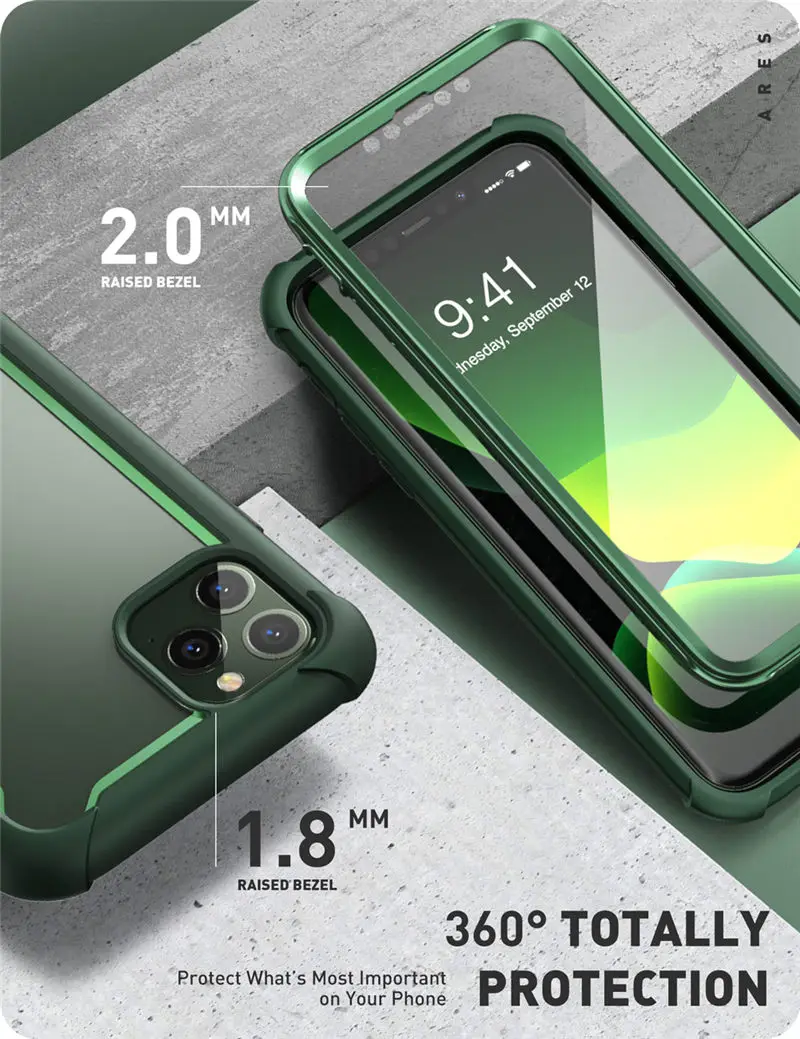 Для iPhone 11 Pro Max чехол 6,"( выпуск) i-BLASON Ares полный корпус Прочный Прозрачный бампер крышка со встроенной защитной пленкой