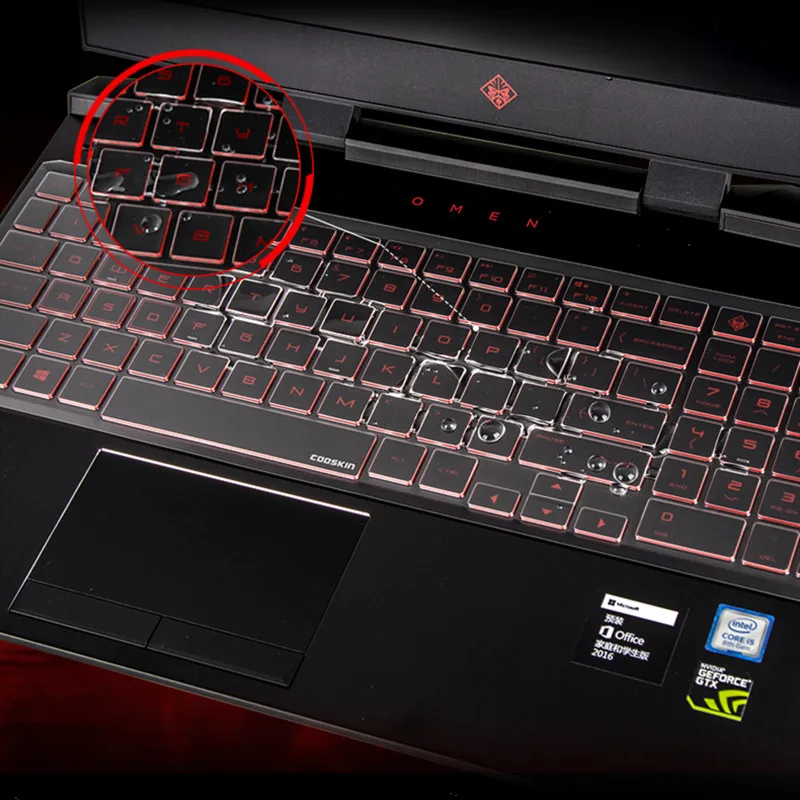 

TPU Laptop Keyboard Cover Skin Protector for HP Gaming OMEN 15-DC 15.6" Series 15-dc1068tx dc1067tx dc1062tx dc1055tx dc1061tx