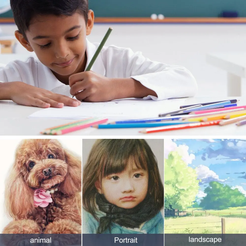 

100 Colors Artist Painting Color Pencil Wood Colored Pencils for School