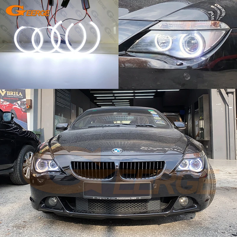 

Для BMW E63 E64 630Ci 630i 645Ci 650i M6 отличный Дневной светильник ультра яркий COB комплект светодиодов «глаза ангела» Halo кольца автомобильные аксессуар...
