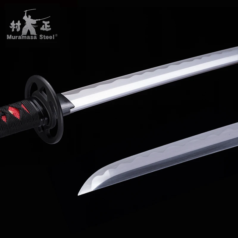 

2pcs Samurai Sword Set Handmade Japanese Katana Wakizashi Real Steel Blade Full Tang Sharp Ready-Stand Display For Free Shipping