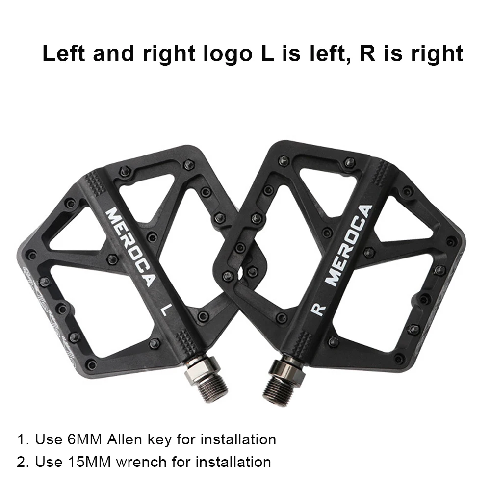 Нейлоновая педаль для горного шоссейного велосипеда 14 мм ширина легкий