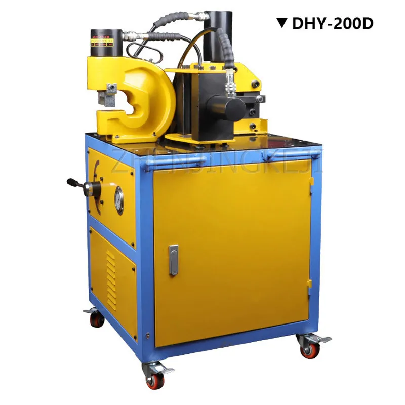 

220V Mother Line Processing Machine Portable Copper Bar Crimping Tool Electric Pump Curved Row Cut Off Punching Equipment Triple