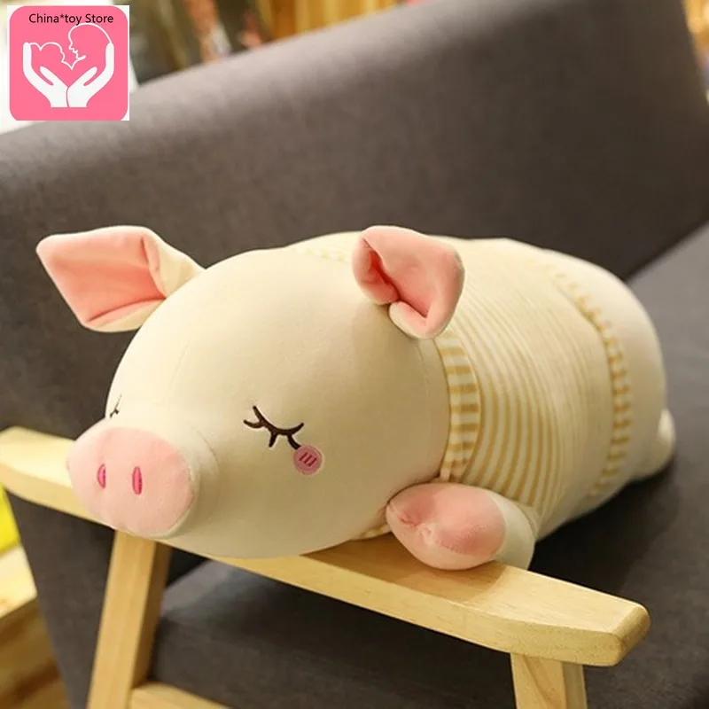 Новая мягкая подушка в виде свиньи плюшевая кукла милая удерживающая спальную