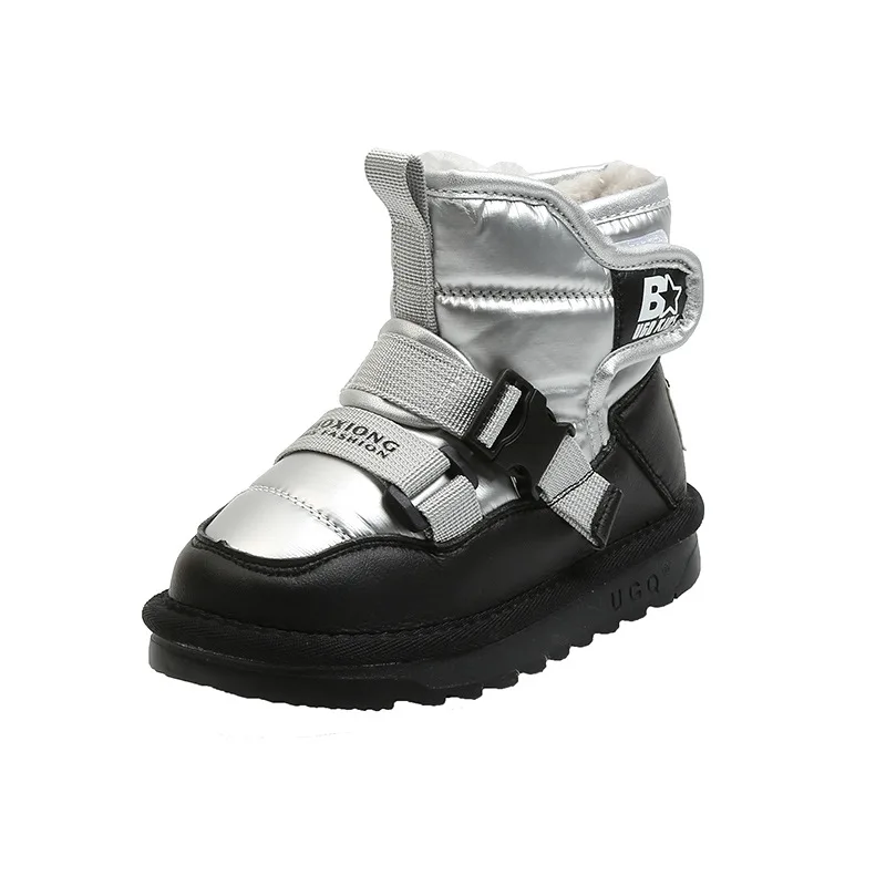 

Children's shoes winter new children's snow boots plus velvet thickening boys and girls cotton shoes waterproof non-slip wa 270