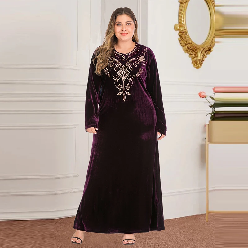 Новейшая мусульманская Длинная женская юбка большого размера с арабскими ислам