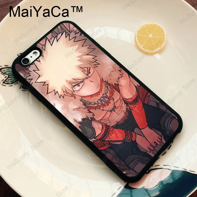 MaiYaCa Boku no Hero academic Katsuki Bakugou ТПУ чехол для телефона для iPhone 11 Pro MAX X XR XS MAX 6 6s 7 8 Plus 5S задняя крышка чехол