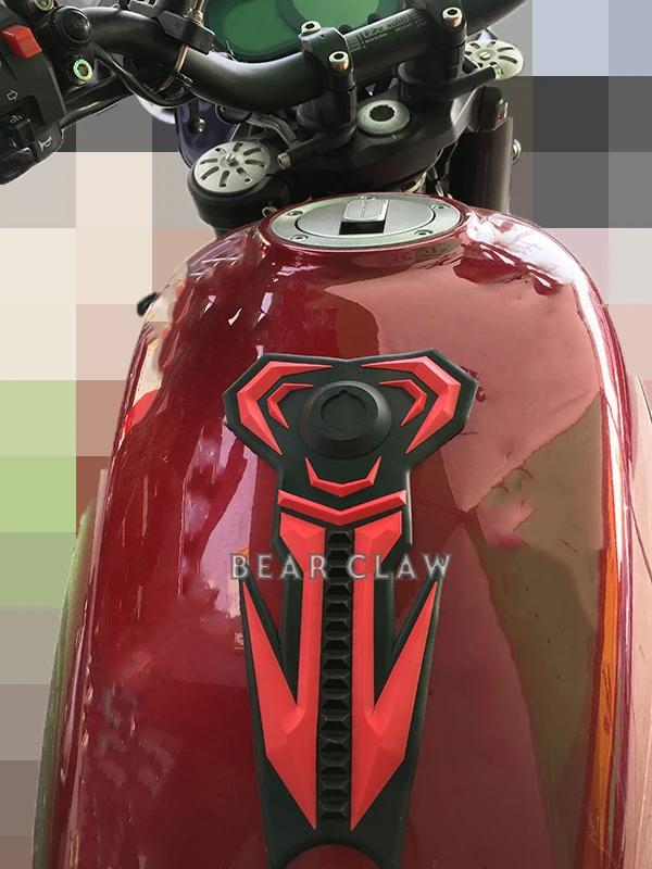 Универсальная защитная наклейка рыбья кость для мотоцикла бензобака топливного