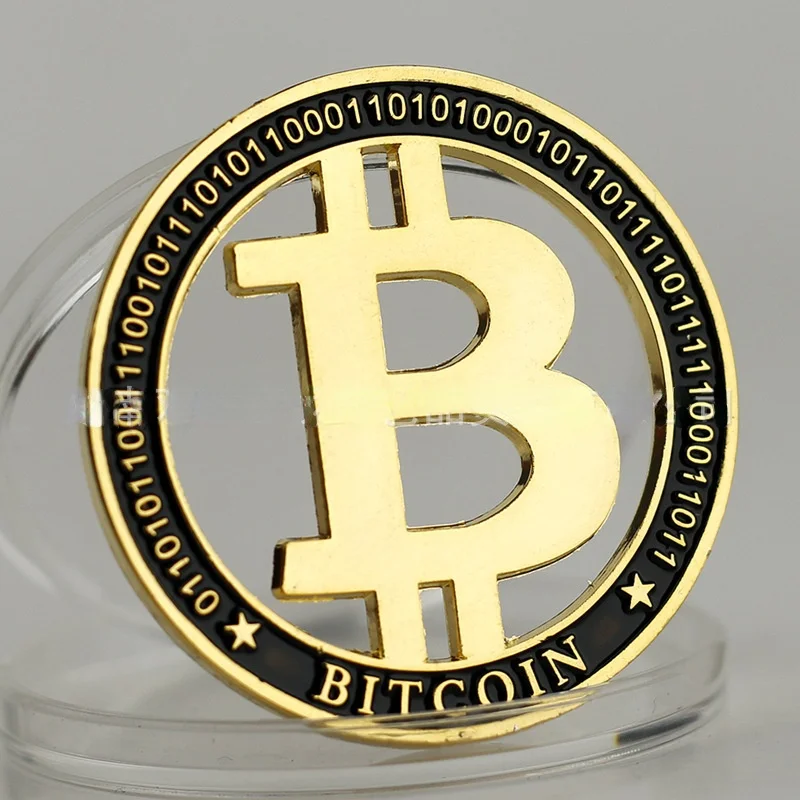 

Creative New Bitcoin Digital Virtual Currency Commemorative Coin Gold Coin Hollowed Out Gold Coins Collectibles