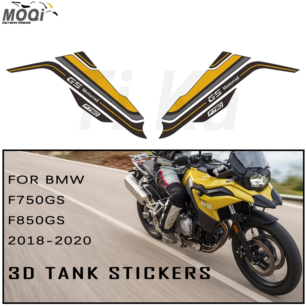 

Motorcycle Fuel Tank Decals for BMW F750 F850 GS 2018 2019 2020 Anti-scratch Relief Effect 3D PVC Protection Stickers 1 Pair