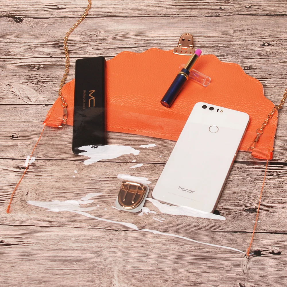 

Retail 4 Colors Waterproof Fashion Scallopeed PVC Sports Bag DOM1056 Crossbody Clutch Purse Women handbag For Shopping