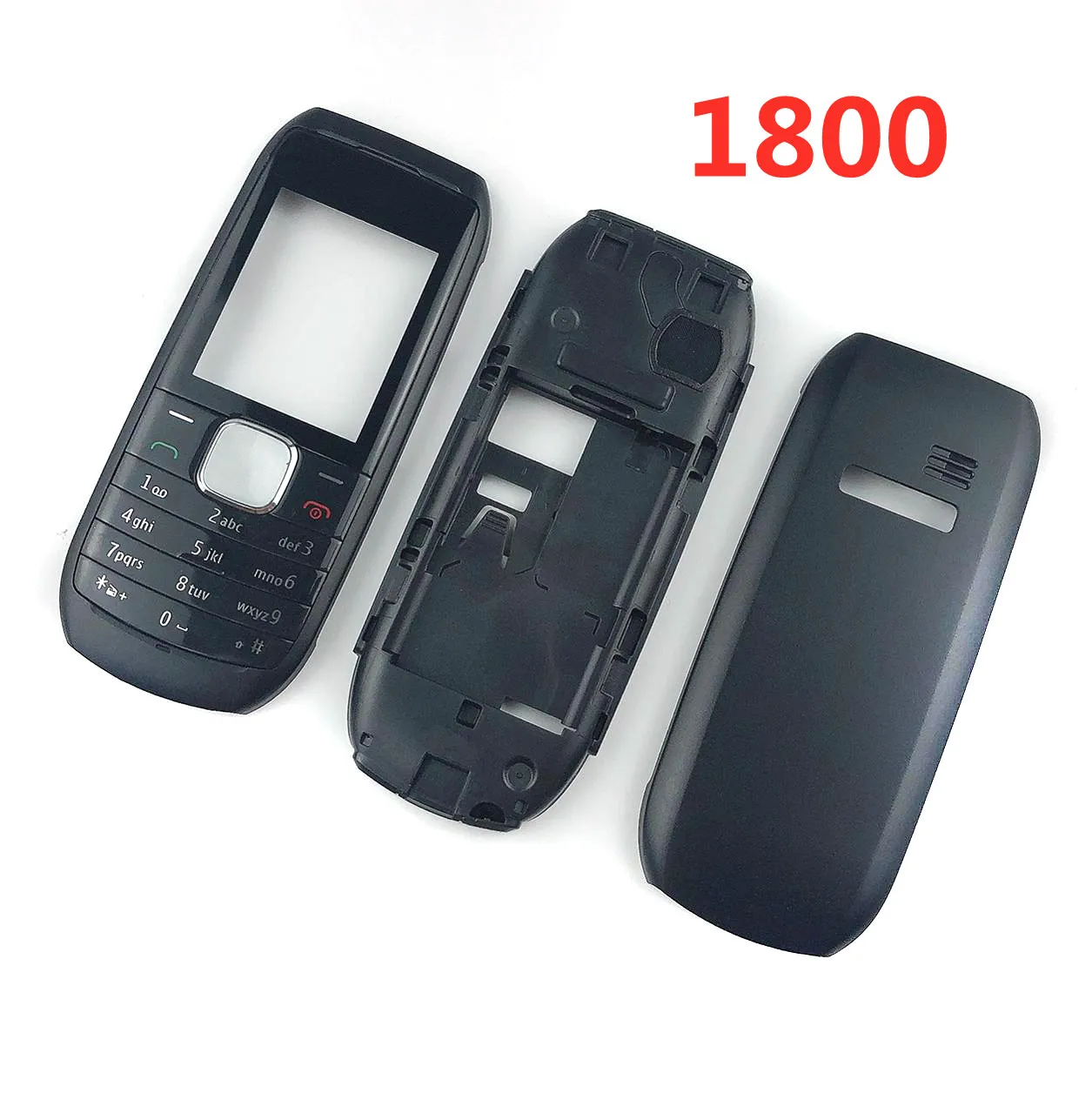 Для Nokia 1800 Корпус Передняя средняя рамка крышка батареи + английский и клавиатура