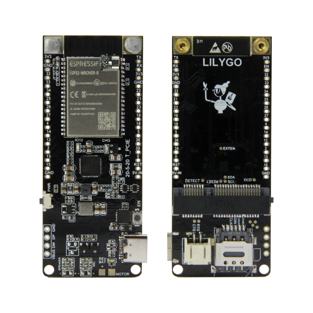 

LILYGO® TTGO T-PCIE ESP32-WROVER-B AXP192 Chip WIFI Bluetooth Nano Card SIM Series Composable Development Board Hardware