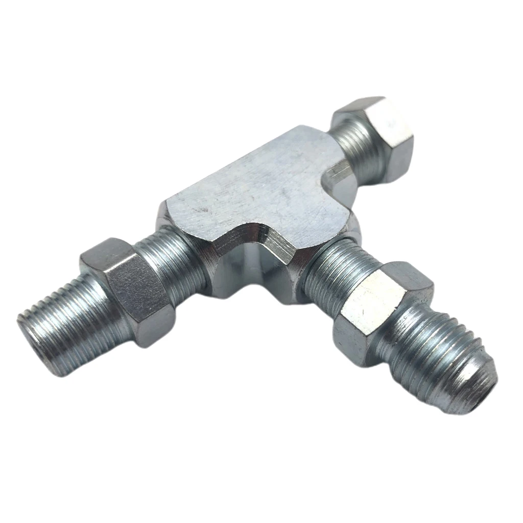 

3-полосный 1/8 "NPT до 4AN адаптер датчика давления подачи масла, 6*5*1 см