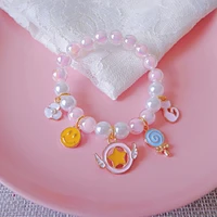 childrens pearl bracelets girls princess beaded little girls cute cartoon bracelet accessories fight baby toys childrens gifts