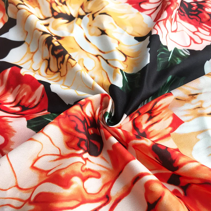 Итальянская Роскошная брендовая 100% полиэфирная Модная хлопковая ткань с принтом