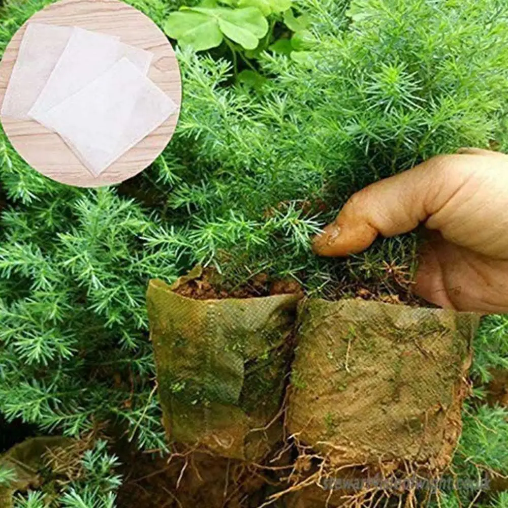 100 шт./упак. сумки для рассады Садовые принадлежности защиты окружающей среды 8*10