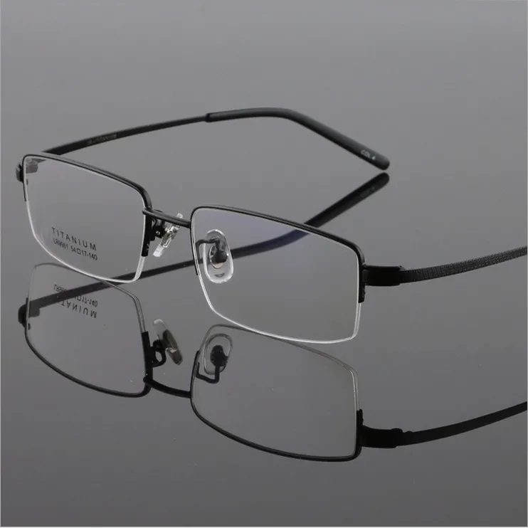 Мужские модные очки в золотой оправе ультралегкие титановые оправы для очков