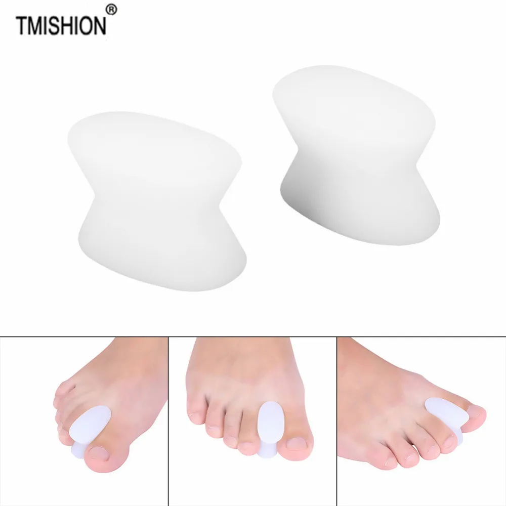 1 пара силиконовый разделитель большого пальца ноги при вальгусной деформации |