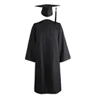 Халат на молнии для студенческого выпускного, студенческого университета, халат, кепка для морского скейта, свободное выпускное платье, отвечает потребностям большинства людей