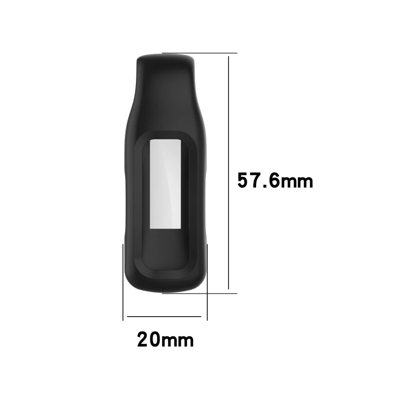 

Steel Clip Protector Holder Cover Shell Silicone Protective Case Skin Clip For -Fitbit Inspire 2 Watch Accessory