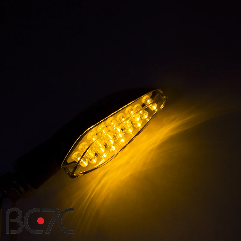 Универсальный светодиодный указатель поворота для мотоцикла желтый индикатор